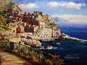 Manarola Aegean Mediterranean Oil Paintings